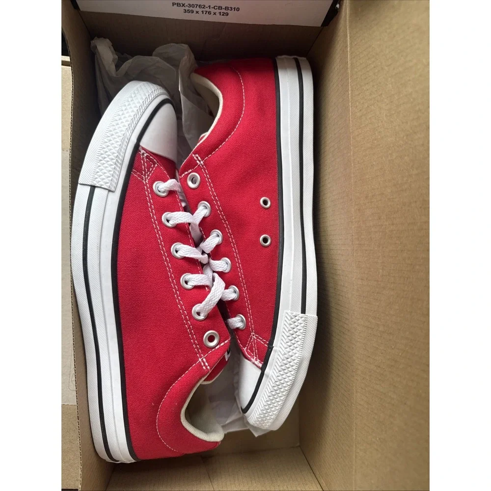 Converse Chuck Taylor All Star Street Slip-On Sneakers Low Red Mens 9.5 Wom 11.5